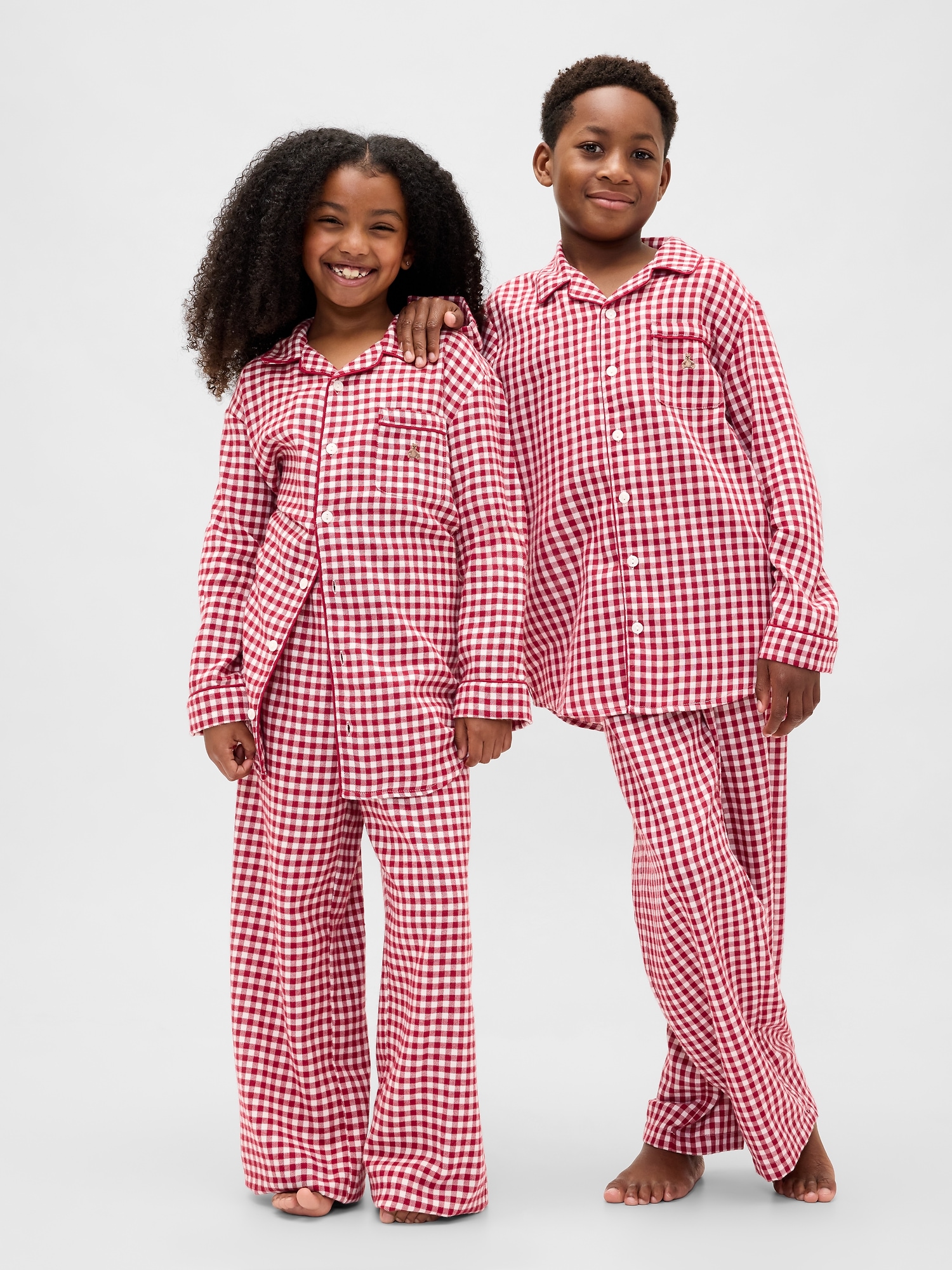 Kids Recycled Flannel PJ Set