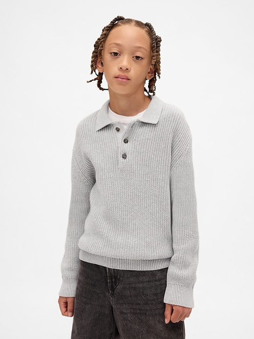 Image number 1 showing, Kids Polo Sweater