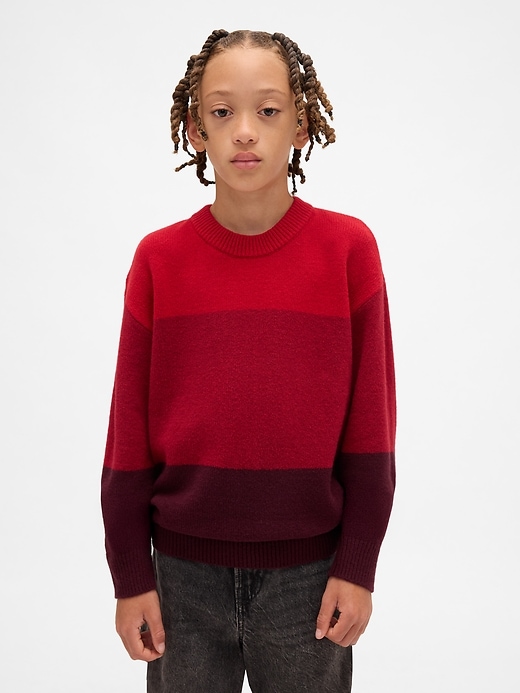 Image number 1 showing, Kids CashSoft Relaxed Crewneck Sweater