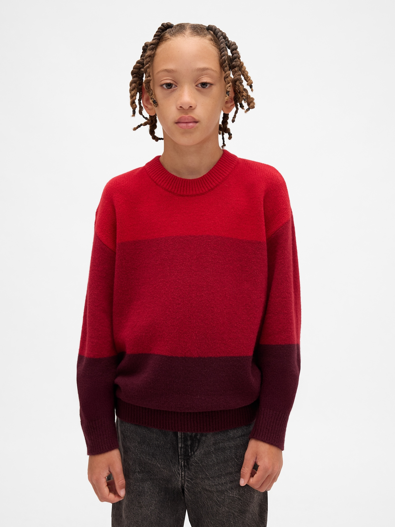 Kids CashSoft Relaxed Crewneck Sweater