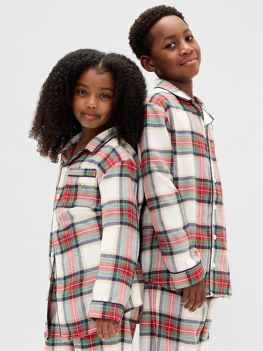 Image number 1 showing, Kids Recycled Flannel PJ Set