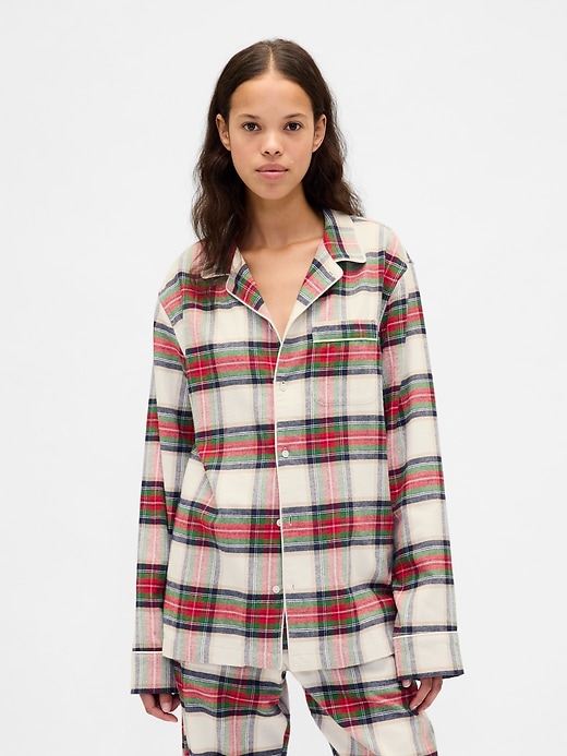 Image number 1 showing, Adult Softest Flannel PJ Shirt