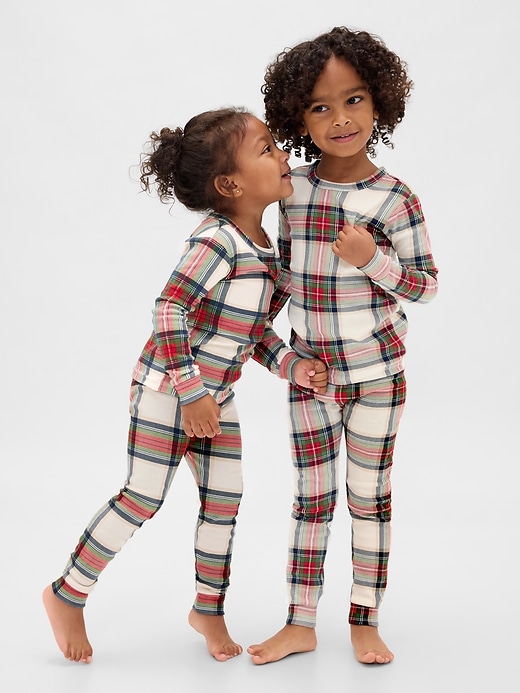 Image number 1 showing, Baby & Toddler Organic Brushed Cotton PJ Set