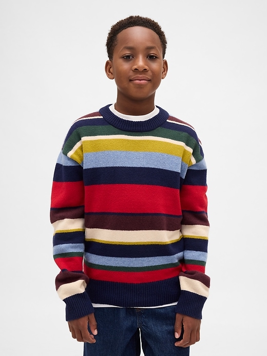 Image number 1 showing, Kids CashSoft Relaxed Crewneck Sweater