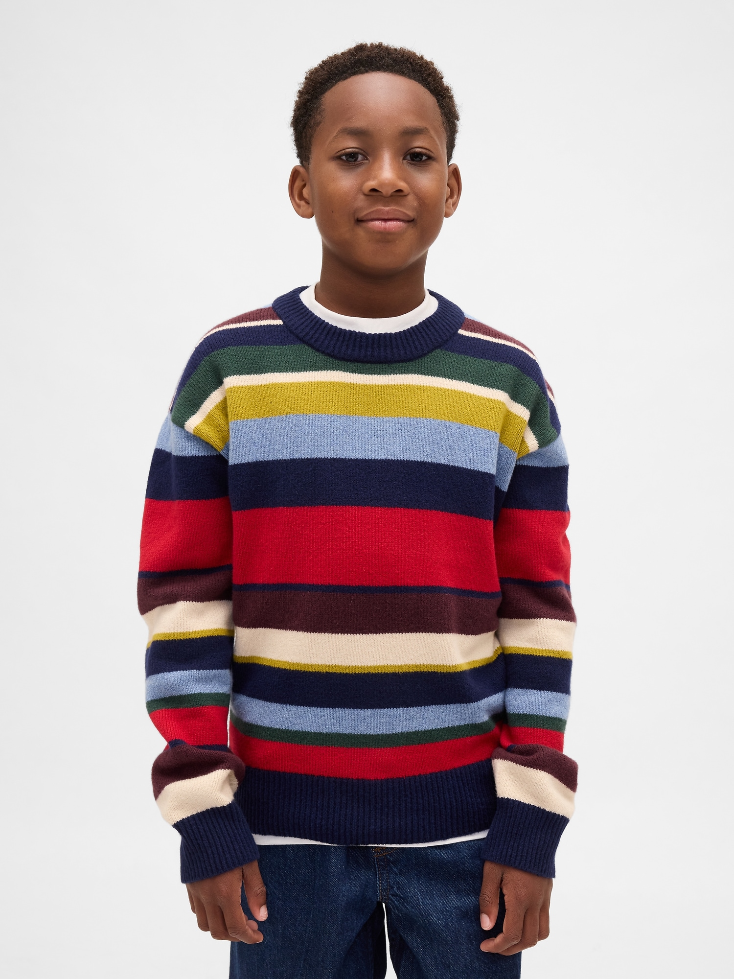 Kids CashSoft Relaxed Crewneck Sweater