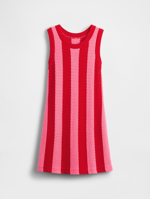 Image number 2 showing, Kids Crochet Stripe Dress