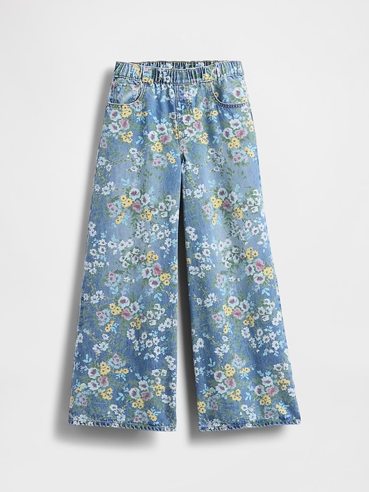 Image number 2 showing, Kids Floral Easy Baggy Jeans