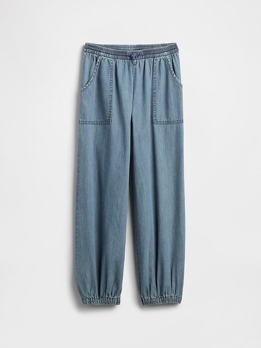 Image number 2 showing, Kids High Rise Denim Baggy Joggers
