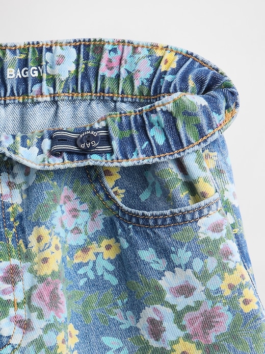 Image number 6 showing, Kids Floral Easy Baggy Jeans