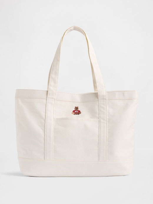 Image number 1 showing, Brannan Bear Logo Denim Tote Bag