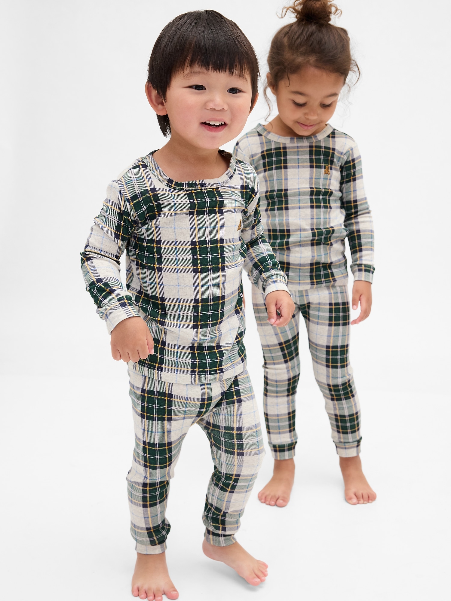 Kids & Baby Organic Brushed Cotton Holiday PJ Set