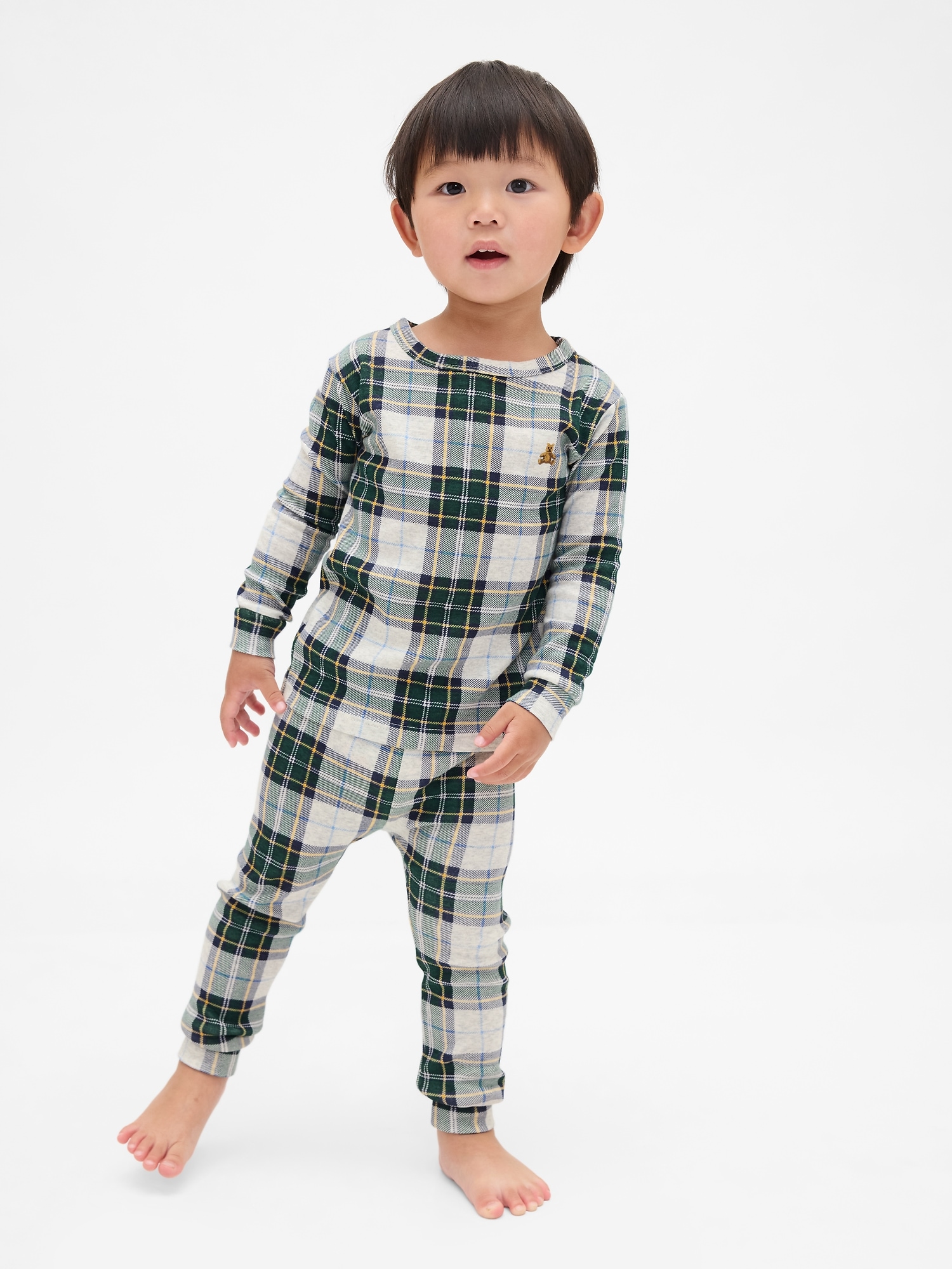 Pyjama des Fêtes en coton biologique brossé pour Enfant et Béb