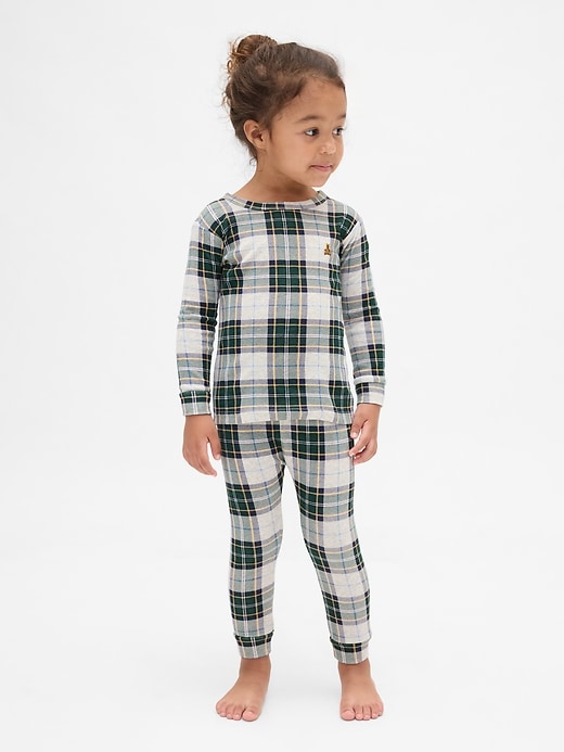 Image number 4 showing, Kids & Baby Organic Brushed Cotton Holiday PJ Set