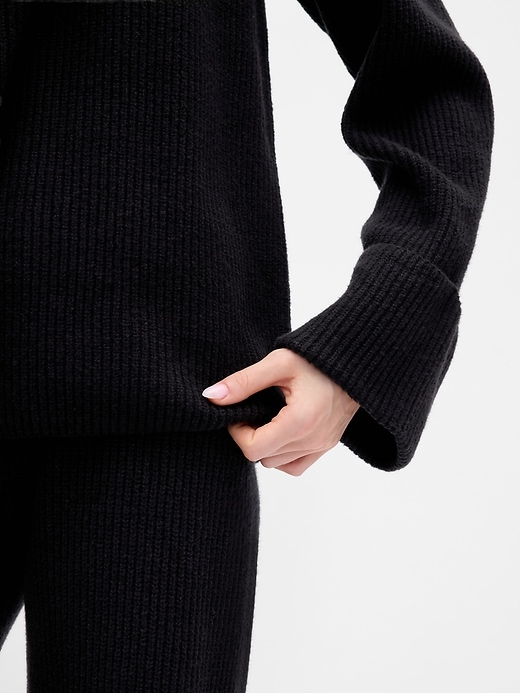 Image number 4 showing, CashSoft Shaker-Stitch Boyfriend Sweater