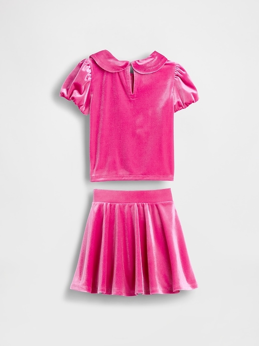 Image number 3 showing, Baby & Toddler Velour Bow Outfit Set