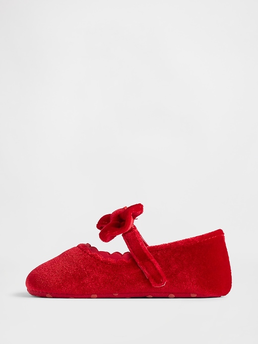 Image number 5 showing, Baby Velvet Bow Mary Jane Flats