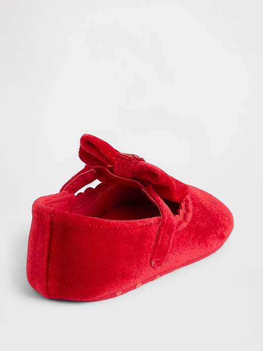 Image number 4 showing, Baby Velvet Bow Mary Jane Flats