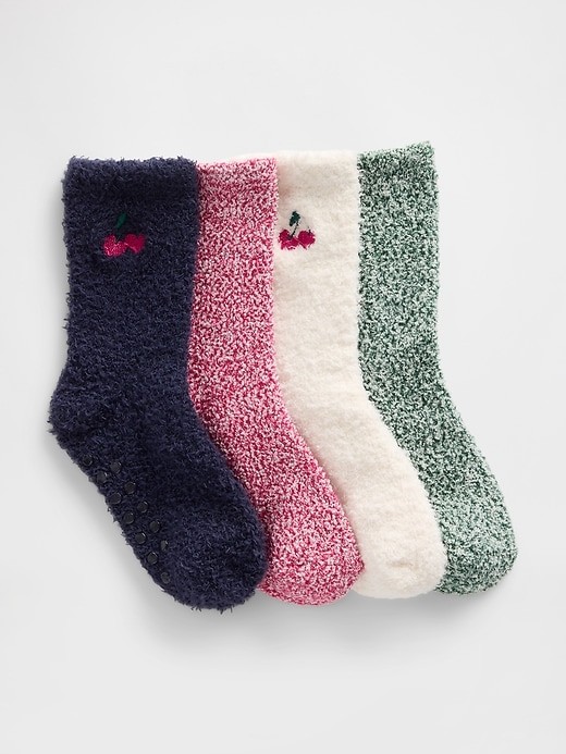 Image number 1 showing, Baby & Toddler Cozy Socks (4-Pack)