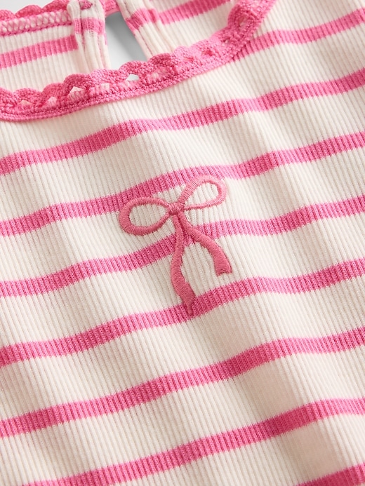 Image number 3 showing, Baby & Toddler Embroidered Graphic Rib T-Shirt