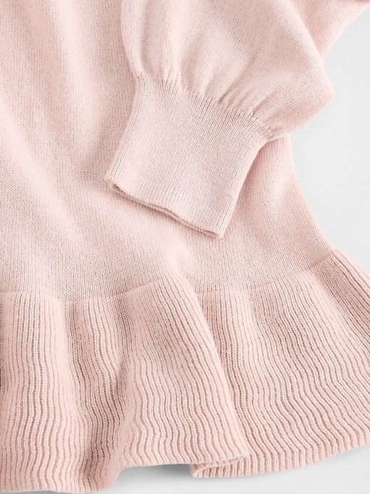 Image number 5 showing, Kids Relaxed Peplum Sweater