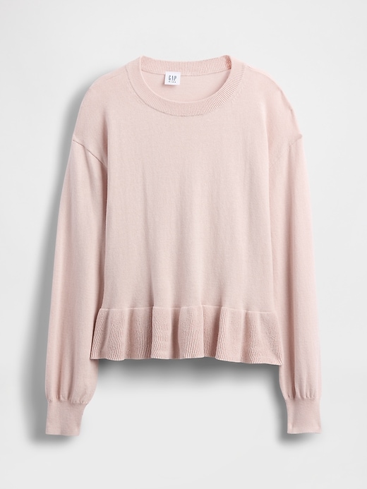 Image number 2 showing, Kids Relaxed Peplum Sweater