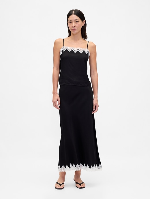 Image number 2 showing, Lace-Trim Crop Cami