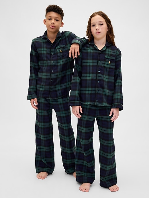 Image number 1 showing, Kids Recycled Flannel PJ Set