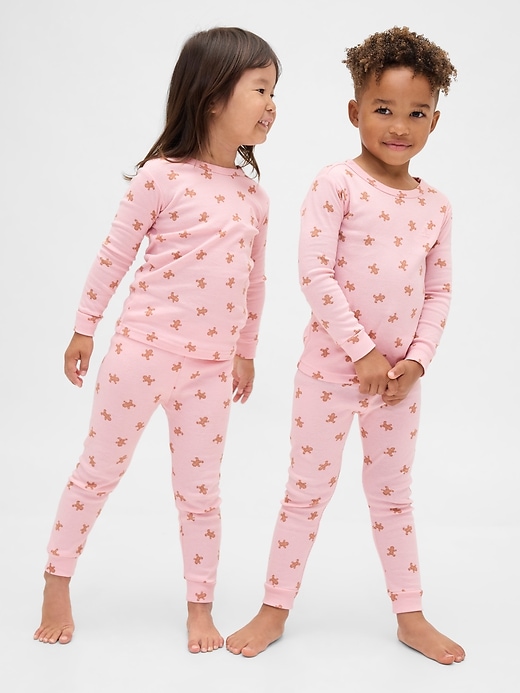 Image number 1 showing, Kids & Baby Organic Brushed Cotton Holiday PJ Set