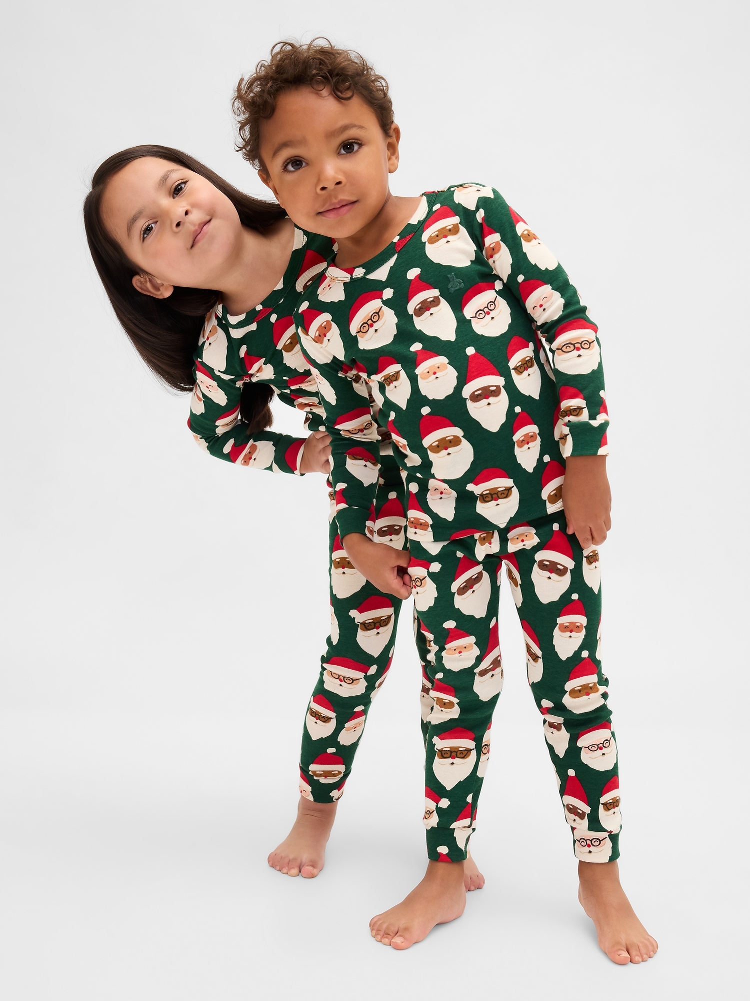 Kids & Baby Organic Brushed Cotton Holiday PJ Set