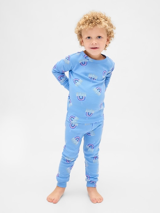 Image number 3 showing, Kids & Baby Organic Brushed Cotton Holiday PJ Set