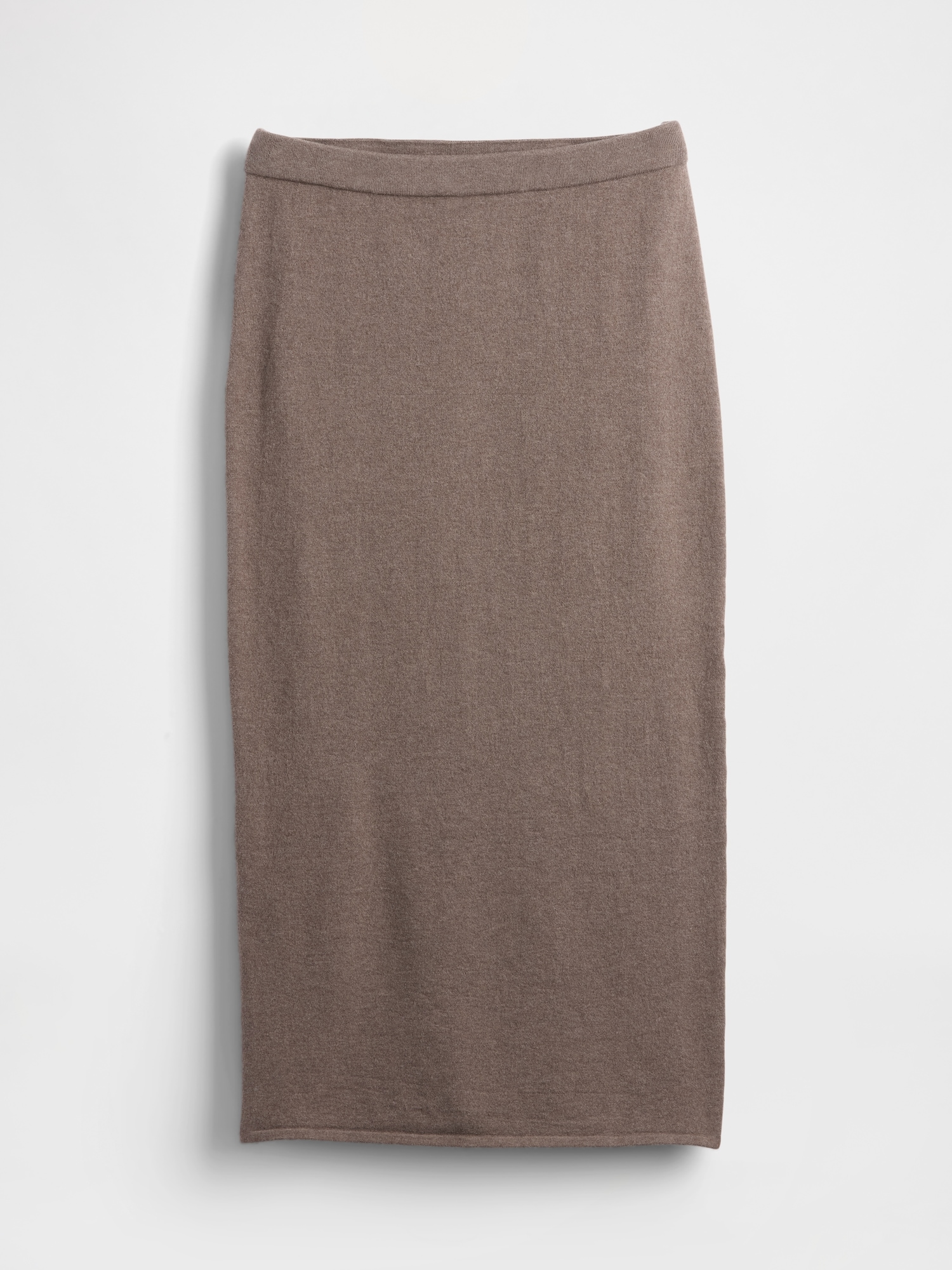 CashSoft Stretch Midi Skirt - Toasted Almond Brown