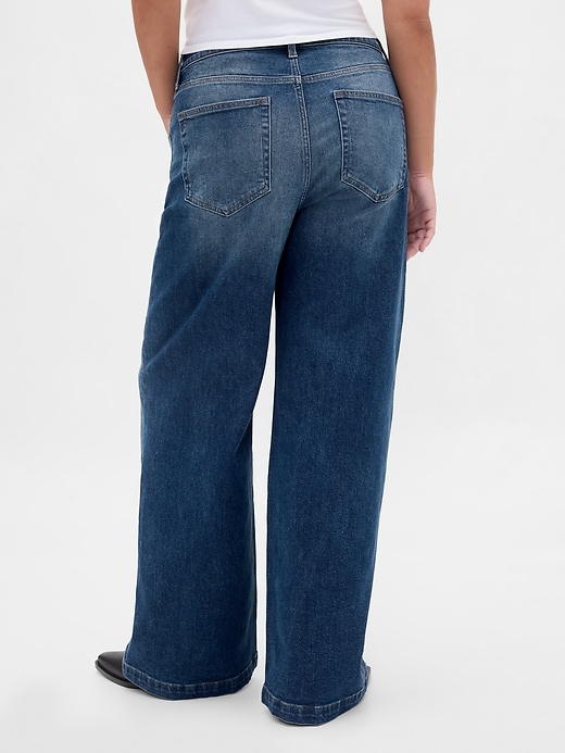 Image number 6 showing, High Rise Stride V-Waist Wide-Leg Jeans