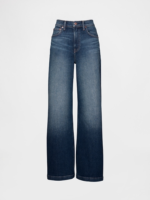 Image number 7 showing, High Rise Stride Wide-Leg Jeans