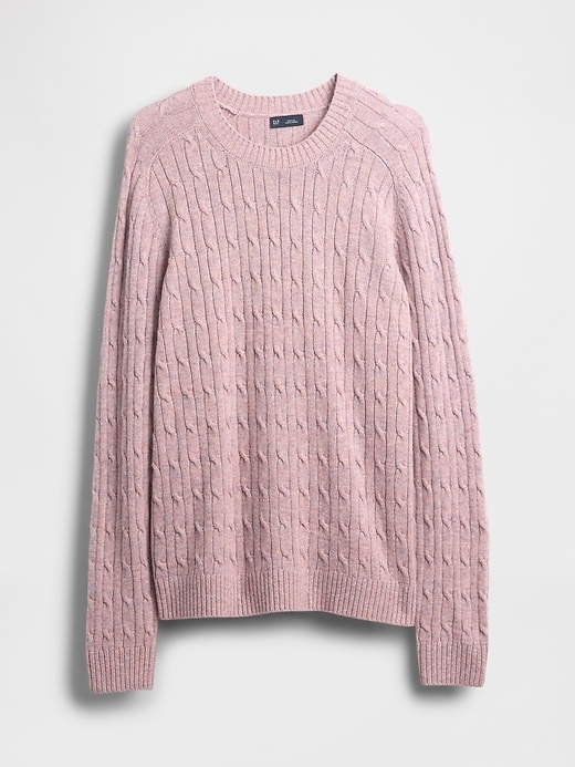 Image number 5 showing, Merino Wool-Blend Cable-Knit Sweater