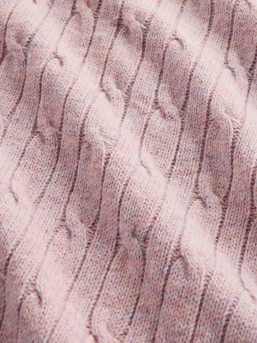 Merino Wool-Blend Cable-Knit Sweater