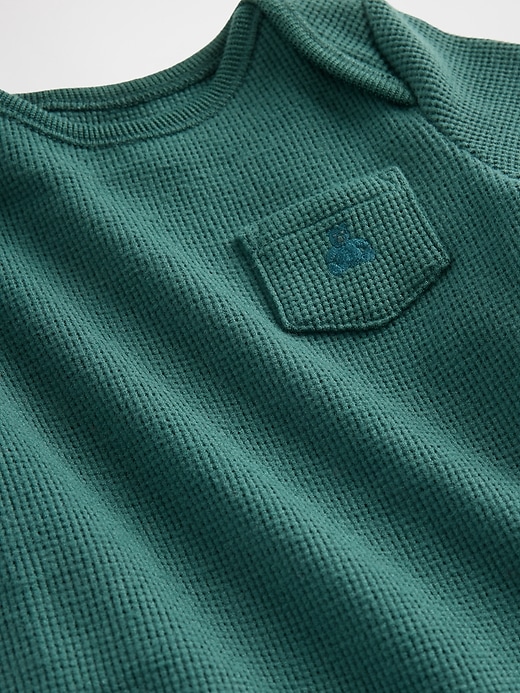 Image number 3 showing, Baby First Favorites Softspun Waffle Pocket Bodysuit (5-Pack)