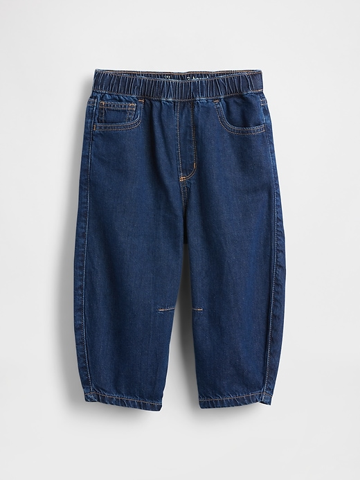 Image number 2 showing, Baby & Toddler Pull-on Barrel Jeans