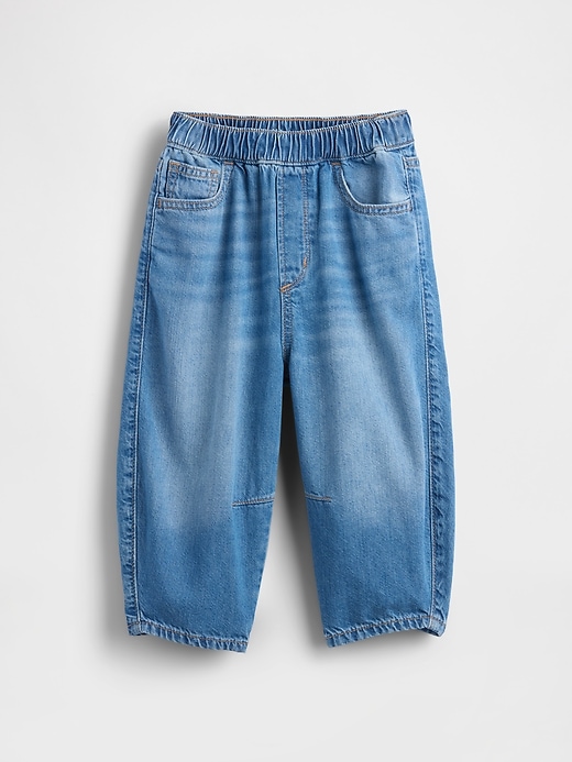Image number 2 showing, Baby & Toddler Pull-on Barrel Jeans