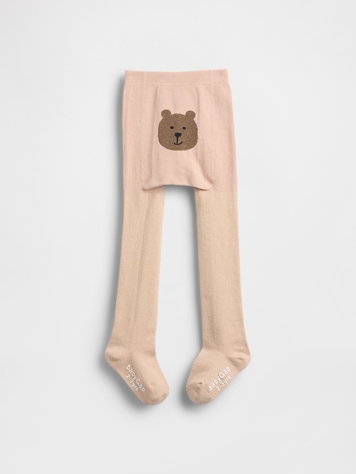 Image number 1 showing, Baby & Toddler Glitter Bear Tights