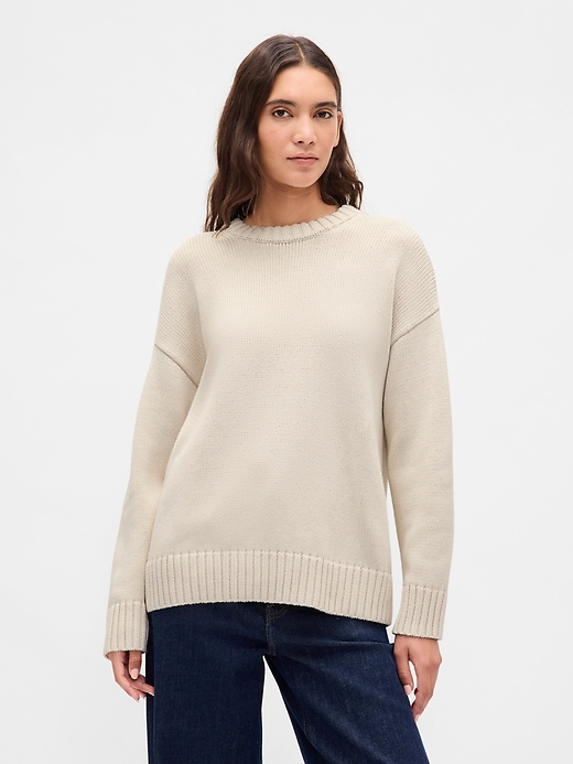 Image number 1 showing, 100% Cotton Oversized Sweater