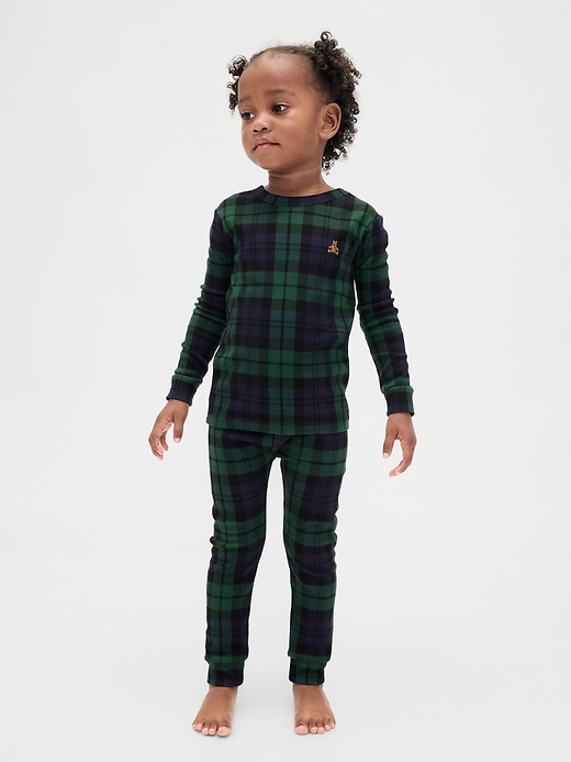 Image number 4 showing, Kids & Baby Organic Brushed Cotton Holiday PJ Set