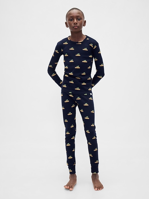 Image number 7 showing, Kids & Baby Organic Brushed Cotton Holiday PJ Set