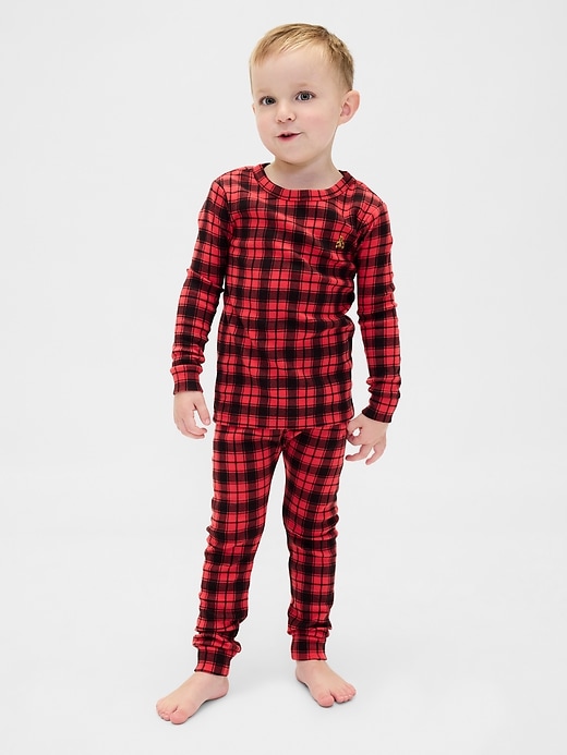 Image number 3 showing, Kids & Baby Organic Brushed Cotton Holiday PJ Set