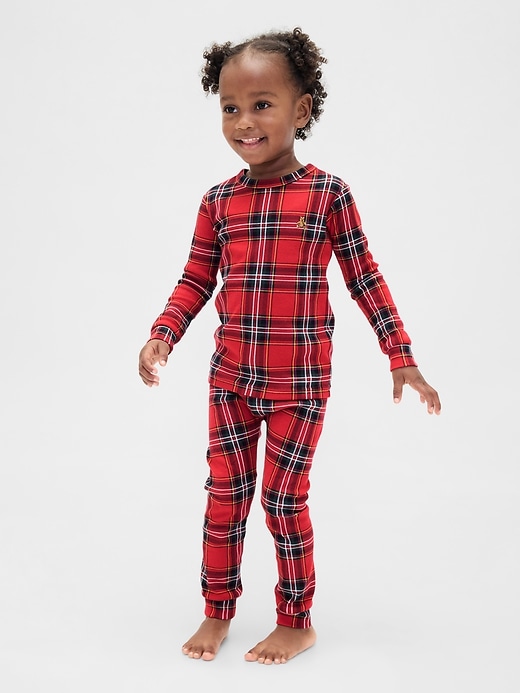 Image number 4 showing, Kids & Baby Organic Brushed Cotton Holiday PJ Set