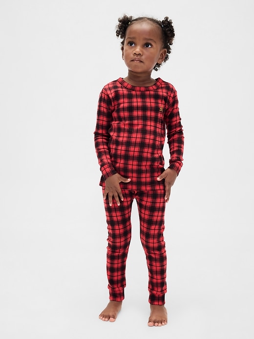 Image number 4 showing, Kids & Baby Organic Brushed Cotton Holiday PJ Set
