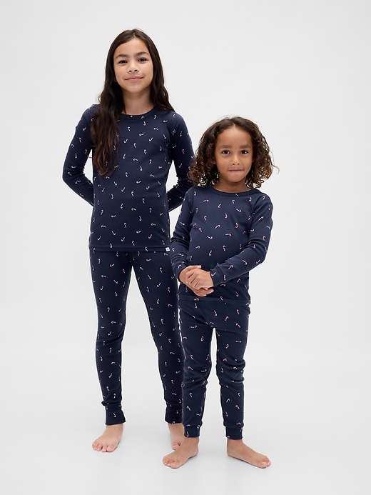 Image number 1 showing, Kids & Baby Organic Brushed Cotton Holiday PJ Set