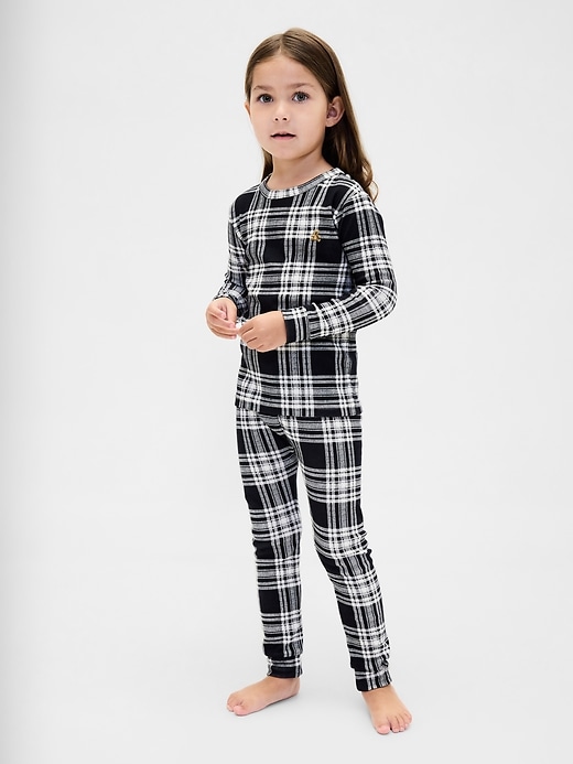 Image number 4 showing, Kids & Baby Organic Brushed Cotton Holiday PJ Set