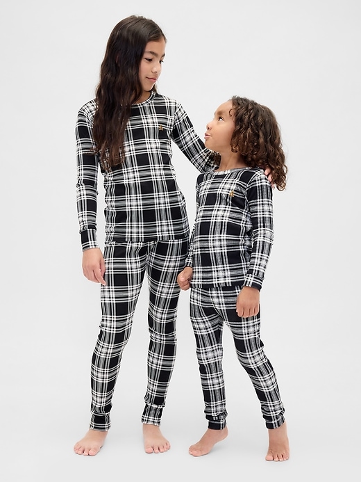 Image number 1 showing, Kids & Baby Organic Brushed Cotton Holiday PJ Set