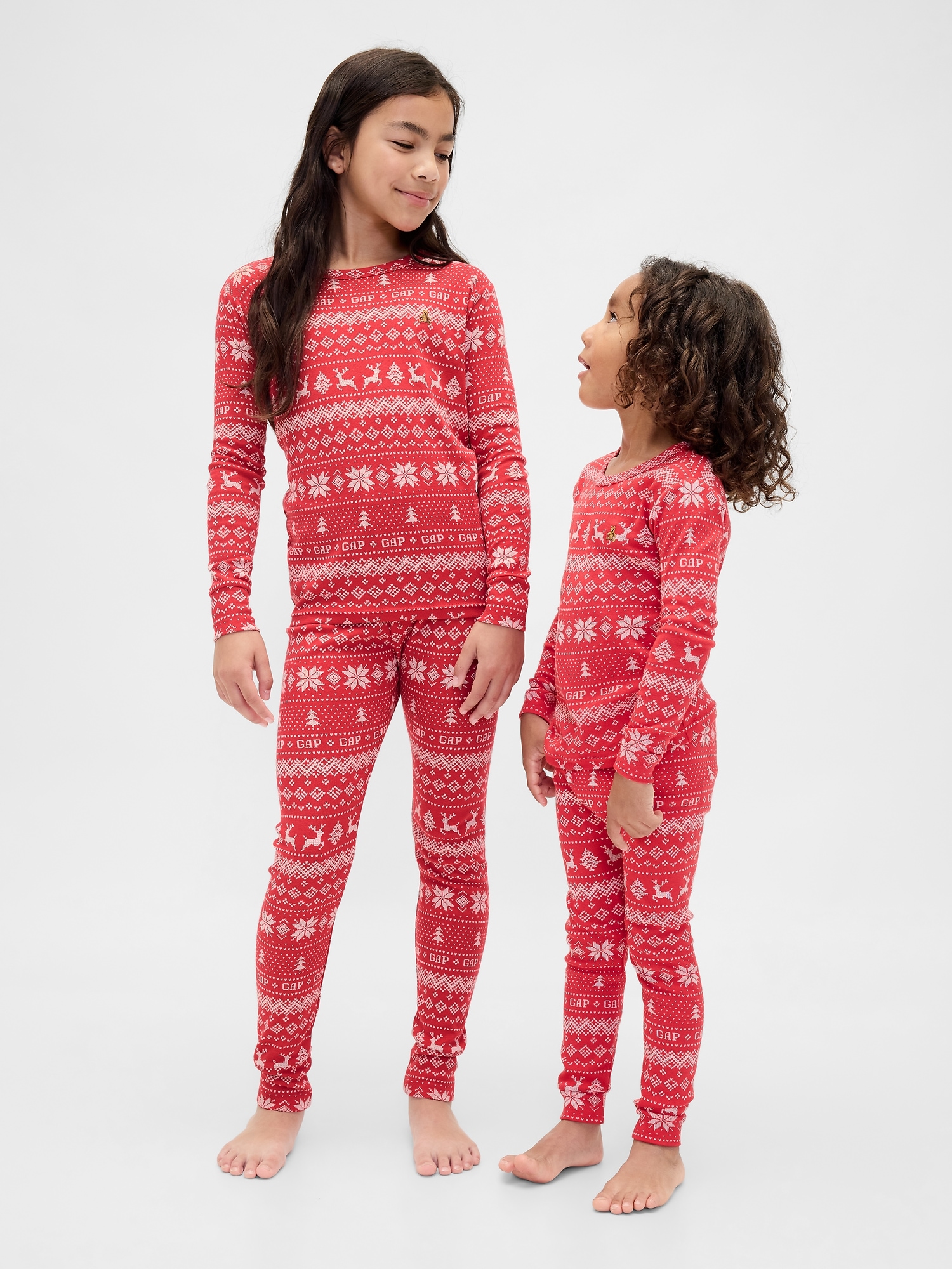 Kids & Baby Organic Brushed Cotton Holiday PJ Set