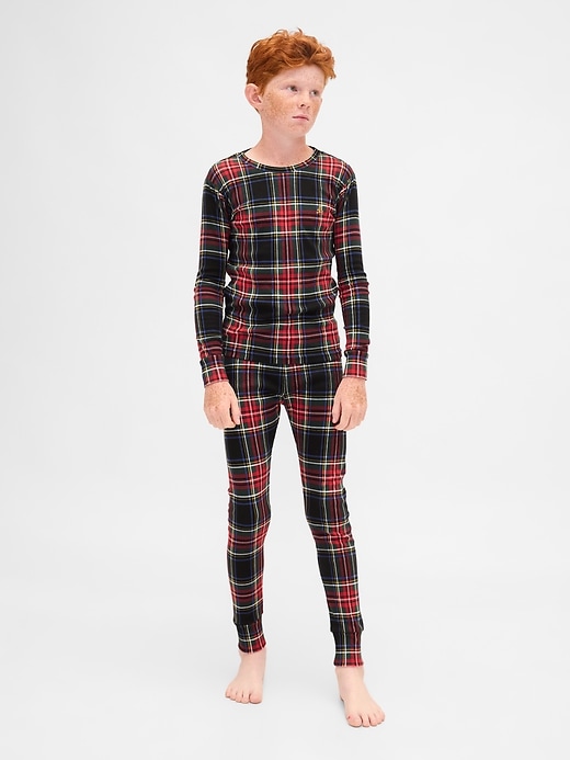 Image number 7 showing, Kids & Baby Organic Brushed Cotton Holiday PJ Set